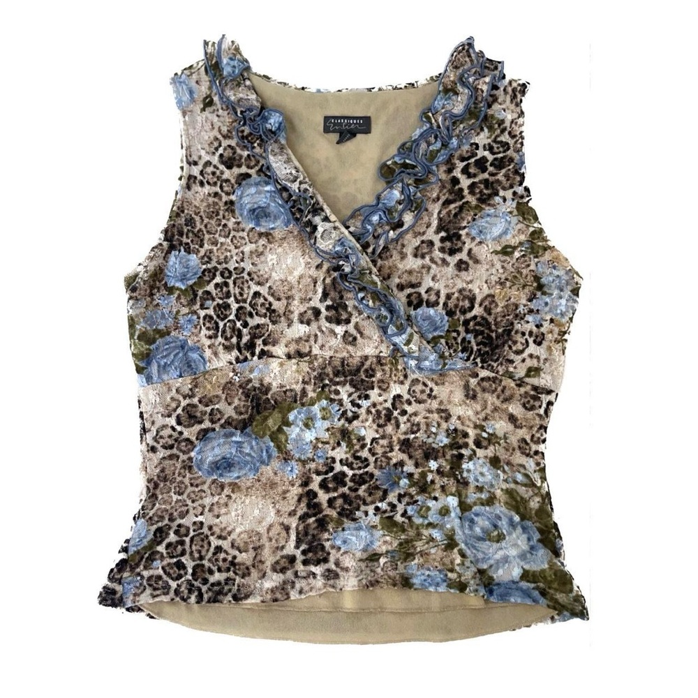 Vintage Y2K leopard top